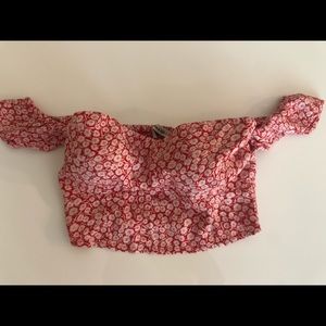 Abercrombie ruffle sleeve Top